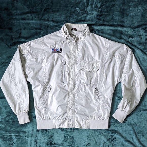 VINTAGE Mobil 1 Racing Upstream Racing Division Lightweight Jacket (MEN'S LARGE) - Picture 1 of 8
